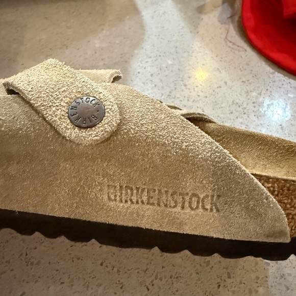 Birkenstock Boston Soft Footed Taupe Suede Mule Clog - size 39 - Picture 10 of 13